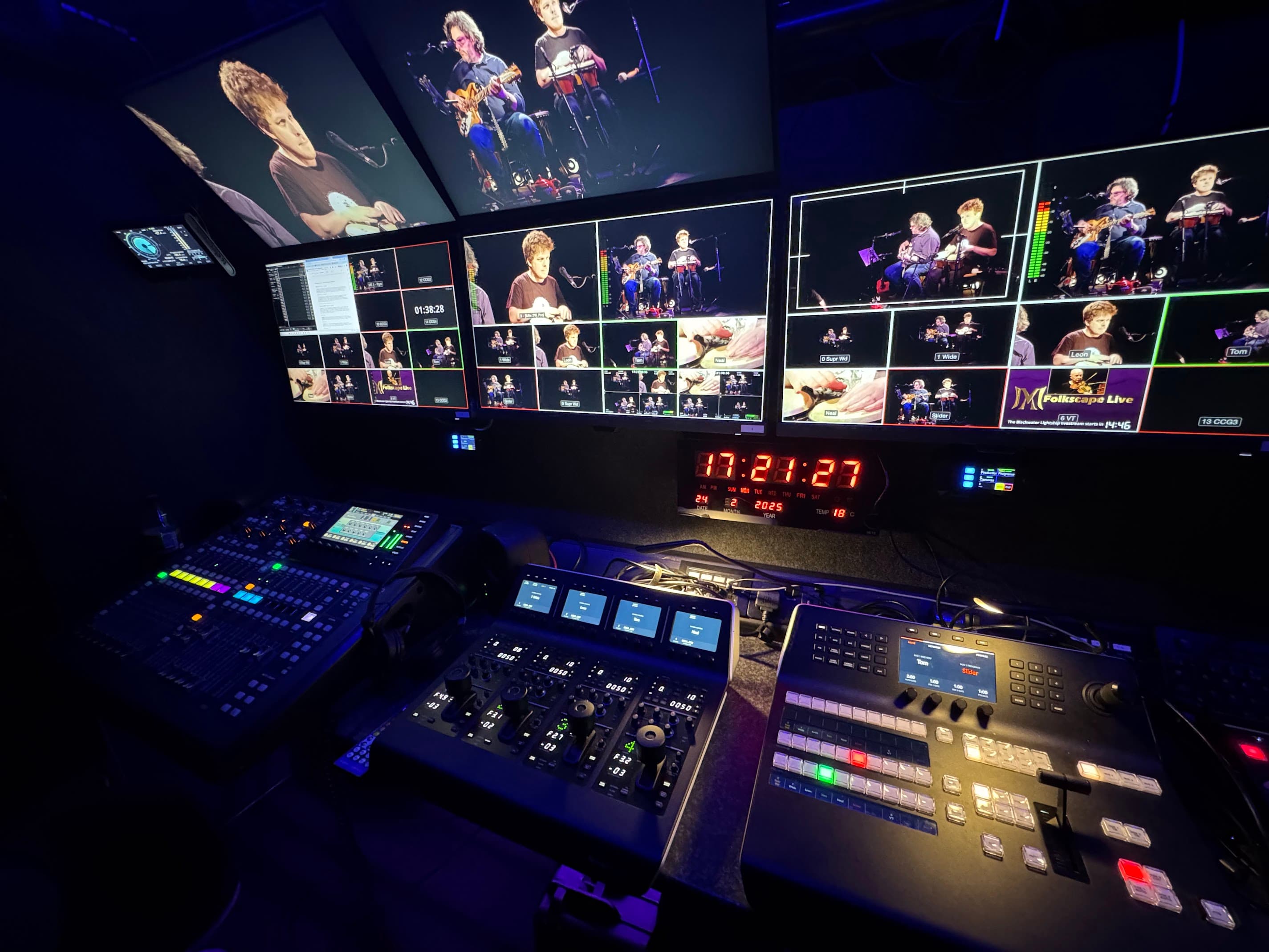 Folkscape multi-camera live production gallery